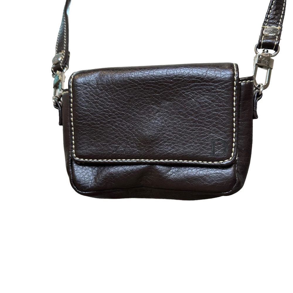 Thirty One Purse Womens Crossbody Faux Leather Convertible Belt Bag Brown